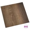 Listoni Pavimento Autoadesivi In PVC VidaXL - 18 Assi, Superficie 2.51 M², Spessore 2 Mm, Colore Marrone Scuro, Effetto Legno, Resistente All'acqua