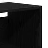 vidaXL Credenza Rovere Nero 69,5 x 34 x 180 cm Legno multistrato