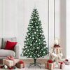 vidaXL Albero di Natale artificiale con luci integrate Verde 210 cm