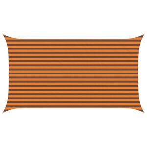 vidaXL Vela da ombra solare Arancione e Marrone 4,5 x 2,5 m