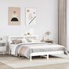 vidaXL Letto senza Materasso Bianco 140x190 cm Legno Massello di Pino