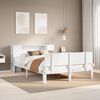 vidaXL Letto Libreria senza Materasso Bianco 140x190 cm Legno di Pino