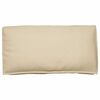 vidaXL Cuscino Beige 120 x 60 x 12 cm Tessuto Oxford