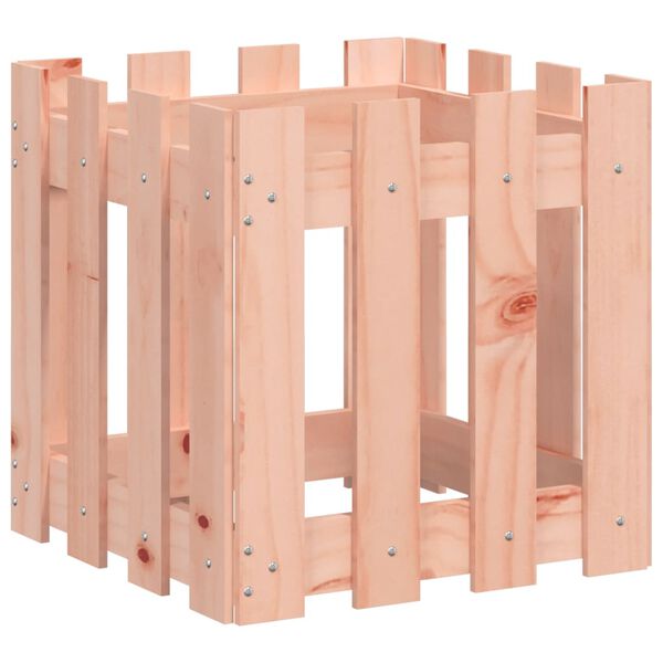 vidaXL Fioriera Giardino Design Recinzione 40x40x40cm Massello Douglas