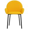 vidaXL Sedie da Pranzo 2 pz Gialle in Velluto
