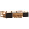 vidaXL Set di divani da esterno 7 pcs Naturale