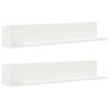 vidaXL Mensole a Muro 2 pz Bianche 100x16,5x16,5 cm in Truciolato