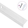 vidaXL Profili a L per Gradini 5 pz in Alluminio 90 cm Argento