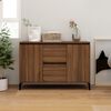 vidaXL Credenza Rovere Marrone 102x35x70 cm in Legno Ingegnerizzato