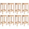 vidaXL Set Bar da Giardino 9 pz in Legno Massello di Pino