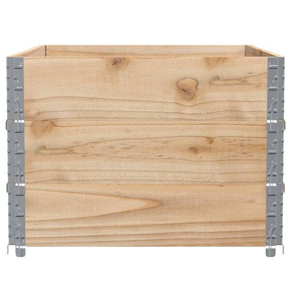 vidaXL Paretali per Pallet 3 pz 120x80 cm in Legno Massello di Pino