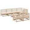 vidaXL Set Divani da Giardino 8 pz in Legno Massello di Pino