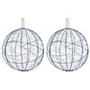 vidaXL Luce a punta di Natale 2 pz 1900 LED Bianco freddo &Oslash; 60 x 63 cm