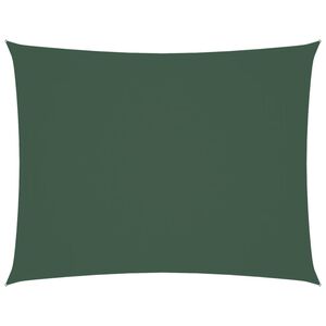 vidaXL Parasole a Vela Oxford Rettangolare 2,5x4 m Verde Scuro
