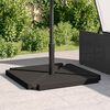 vidaXL Set Base per Ombrellone da Giardino 5 pz in Granito e Acciaio