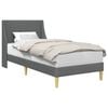 vidaXL Struttura del letto Grigio scuro 90 x 200 cm Tessuto