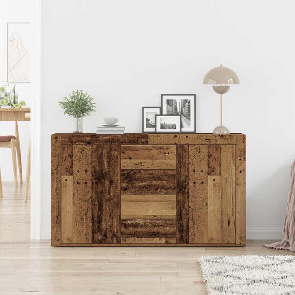 vidaXL Credenza Legno vecchio 120 x 36 x 69 cm Legno multistrato