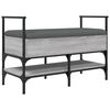 vidaXL Panca Porta Scarpe Grigio Sonoma 85,5x42x57,5 cm