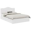 vidaXL Letto con Contenitore Bianco 140 x 200 cm Legno multistrato