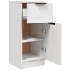 vidaXL Credenze 2 pz Bianche 30x30x70 cm in Legno Multistrato