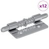 vidaXL Chiusura 12 pcs Argento 46 x 17 x 1,2 mm Acciaio