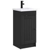vidaXL Mobile da bagno con lavabo Nero 42 x 40 x 84,5 cm