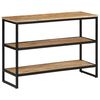 vidaXL Tavolo Consolle 100x35x70 cm in Legno Massello di Mango Grezzo