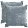 vidaXL Federa 2 pcs HOUTEN Azzurro 70 x 70 cm Tessuto Chenille