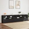 vidaXL Credenza con Luci LED Nera 283x37x67 cm