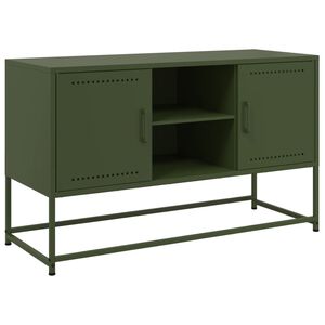 vidaXL Credenza Bianca 36x39x107 cm in Acciaio