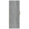 vidaXL Armadietto a Muro Grigio Sonoma 35x34x90cm in Legno Multistrato