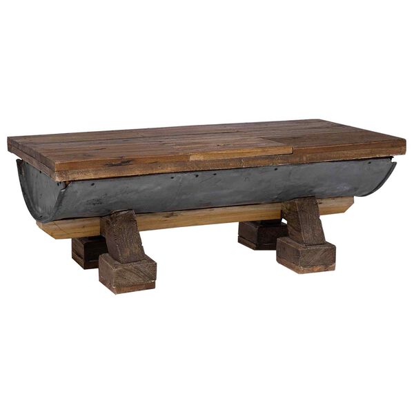 vidaXL Tavolino da salotto Naturale 90 x 50 x 35 cm legno