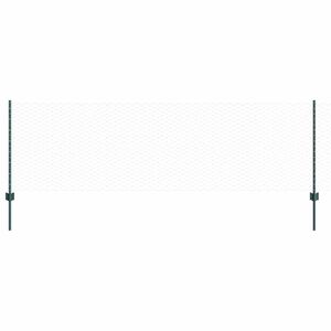 vidaXL Recinzione esagonale con palo 25 x 0,8 m Verde Rete