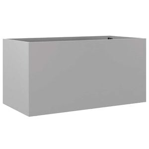 vidaXL Fioriera Argento 62x30x29 cm in Acciaio Zincato