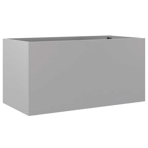vidaXL Fioriera Argento 62x30x29 cm in Acciaio Zincato