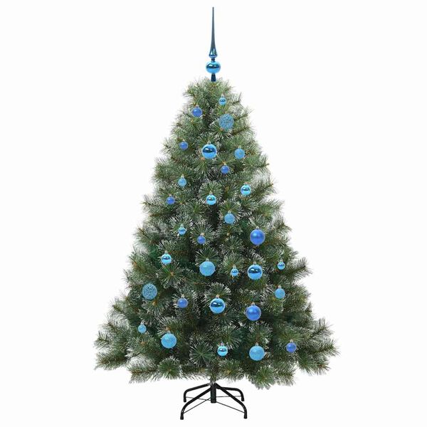 vidaXL Albero di Natale artificiale con 150 LED Verde 150 cm PE e PVC