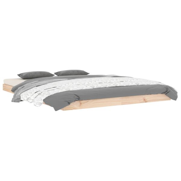 vidaXL Letto senza Materasso 140x190 cm in Legno Massello di Pino