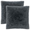 vidaXL Cuscino con cuscino HEERLEN 2 pz Antracite Fleece PV