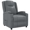 vidaXL Poltrona Reclinabile Grigio in Similpelle