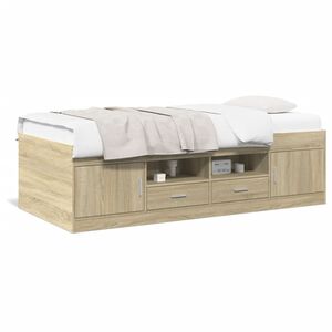 vidaXL Divano Letto con Cassetti senza Materasso 90x200 cm