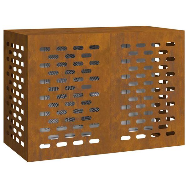 vidaXL Copertura per condizionatore d'aria Ruggine 100 x 50 x 70 cm
