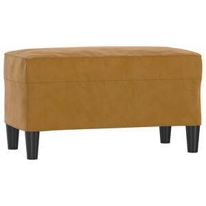 vidaXL Panca Marrone 70x35x41 cm in Velluto
