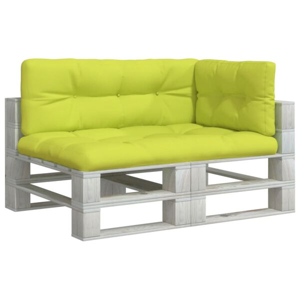 vidaXL Cuscini per Pallet 3 pz Verde Intenso in Tessuto