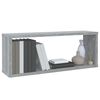 vidaXL Mensole Cubo Muro 2 pz Grigio Sonoma 60x15x23 cm in Multistrato
