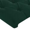 vidaXL Giroletto senza Materasso Verde Scuro 100x200 cm in Velluto