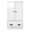 vidaXL Credenza Bianco Lucido 60x35,5x103,5 cm in Legno Multistrato