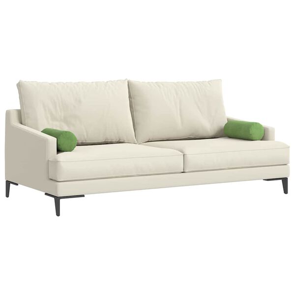 vidaXL Cuscini a rullo 2 pcs Verde chiaro Ø 15 x 40 cm