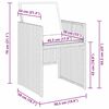 vidaXL Set da Pranzo per Giardino 5 pcs Marrone polyrattan