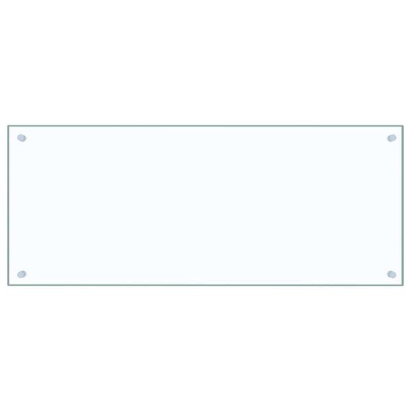 vidaXL Paraschizzi per Cucina Trasparente 100x40 cm in Vetro Temperato