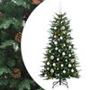 vidaXL Albero di Natale artificiale con palline 150 cm 150 LED